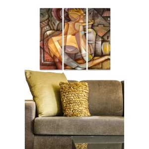 Tavla Abstract 3-pack Flerfärgad - Inredning & dekor Trygg betalning