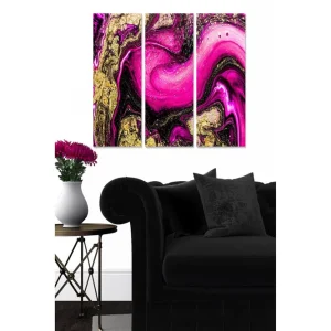 Canvastavla Abstract 3-pack Flerfärgad - Inredning & dekor Fynd