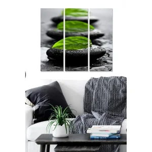 Billigare Canvastavla Floral 3-pack Flerfärgad - Inredning & dekor