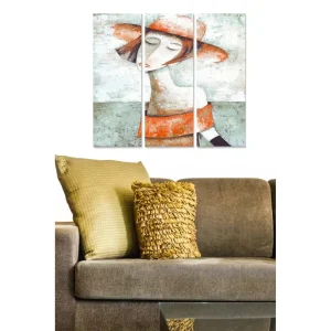 Canvastavla Abstract 3-pack Flerfärgad - Inredning & dekor Billigare
