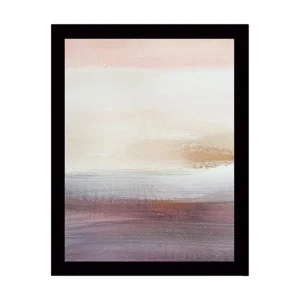 Begränsat erbjudande Inramad Canvastavla i trä - 41x56 cm - Mjuk abstrakt landskapskomposition med subtila färgövergångar - Inredning & dekor