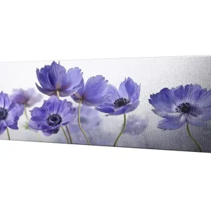 Populärt val Canvastavla Lila blommor Lila/Vit - Inredning