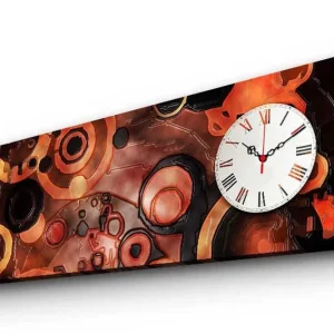 Utförsäljning Dekorativ Canvasmålning med Klocka Flerfärgad - Inredning