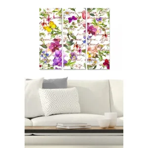 Begränsat antal Tavla Floral 3-pack Flerfärgad - Inredning & dekor