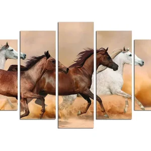Canvastavla Animals 5-pack Flerfärgad - Inredning & dekor Rabatt