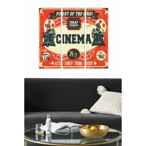 Begränsat erbjudande Canvastavla Entertainment 3-pack Flerfärgad - Inredning & dekor