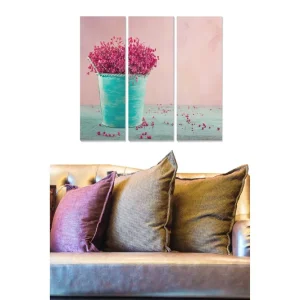 Tavla Floral 3-pack Flerfärgad - Inredning & dekor Expressleverans