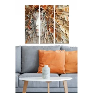 Tavla Abstract 3-pack Flerfärgad - Inredning & dekor Billig