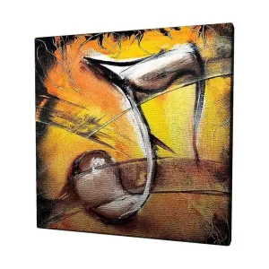 Canvastavla 45x45 cm - Abstrakt komposition med musikaliska inslag - Inredning & dekor Erbjudandepris