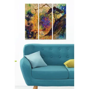 Tavla Abstract 3-pack Flerfärgad - Inredning & dekor Utförsäljning