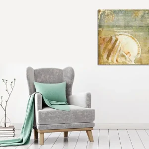 Canvastavla 45x45 cm - Snäcka med subtila detaljer och texturer - Inredning & dekor Sänkt pris
