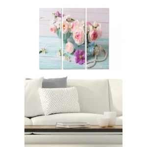 Tavla Floral 3-pack Flerfärgad - Inredning & dekor Nedsatt pris
