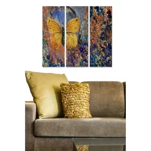 Canvastavla Abstract 3-pack Flerfärgad - Inredning & dekor Fynd