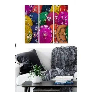 Säker betalning Tavla Colorful 3-pack Flerfärgad - Inredning & dekor