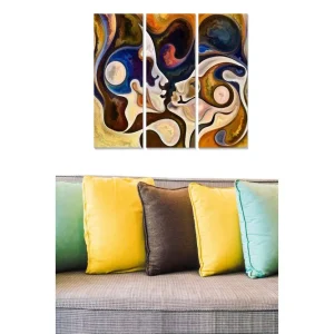 Canvastavla Abstract 3-pack Flerfärgad - Inredning & dekor Kampanjpris