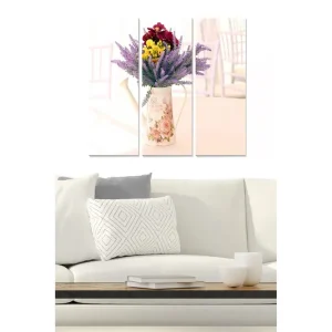 Canvastavla Floral 3-pack Flerfärgad - Inredning & dekor Begränsat antal
