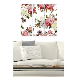 Canvastavla Floral 3-pack Flerfärgad - Inredning & dekor Handla nu