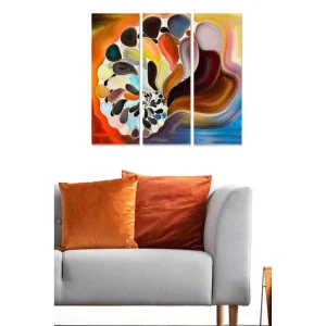 Canvastavla Abstract 3-pack Flerfärgad - Inredning & dekor Beställ idag