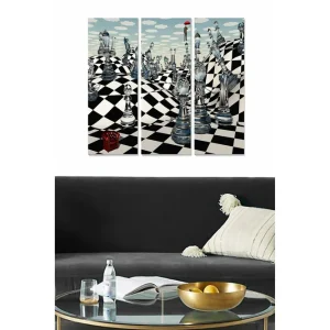 Sänkt pris Canvastavla Abstract 3-pack Flerfärgad - Inredning & dekor