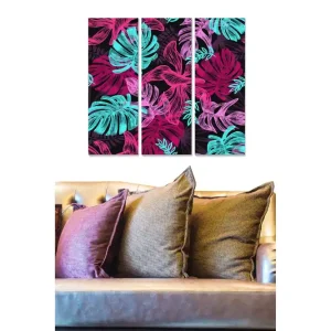 Tavla Floral 3-pack Flerfärgad - Inredning & dekor Rabatt