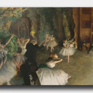 Säker betalning Canvastavla 70x100 cm - Balettföreställning med dansande ballerinas i fokus - Inredning & dekor