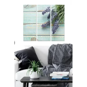 Beställ idag Canvastavla Floral 3-pack Flerfärgad - Inredning & dekor