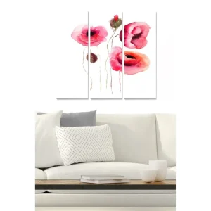 Canvastavla Floral 3-pack Flerfärgad - Inredning & dekor Köp online