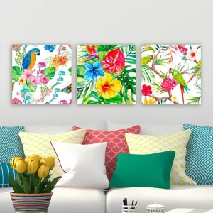Billig Dekorativ Canvastavla 3-Delar 30x30 cm - Inredning & dekor