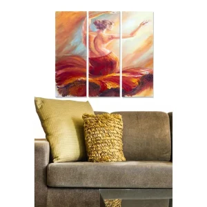 Canvastavla Abstract 3-pack Flerfärgad - Inredning & dekor Begränsat antal