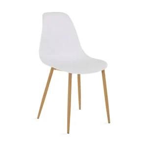 Trygg betalning Loft24 Abia Matstol Plast 4-pack Vit - Möbler