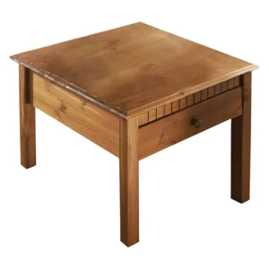 Bästa pris Loft24 Kersey Soffbord 60 cm med Förvaring Låda Rödbrun - Möbler