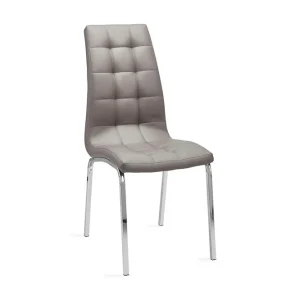 Loft24 Laima Matstol Konstläder 2-pack Brun - Möbler I lager