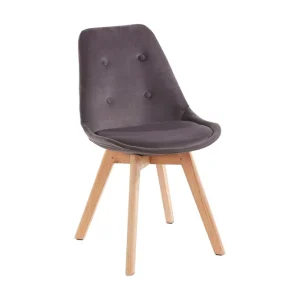 Populärt val Loft24 Köksstol Okina 2-pack Mörkgrå - Möbler