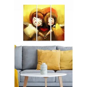 Tavla Love 3-pack Flerfärgad - Inredning & dekor Fynd