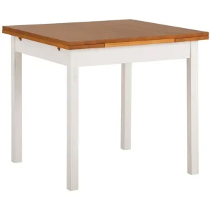 Loft24 Scapa Förlängningsbart Matbord 80-120 cm Vit/Brun - Möbler Handla nu