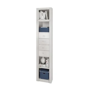 Kampanjpris Loft24 Minturn Bokhylla 45,5 cm Smal Vit - Förvaring