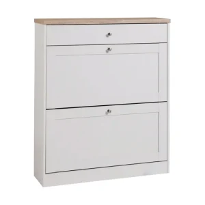 Loft24 Skolåda Heinina 90 cm Vit|Brun - Förvaring Erbjudande