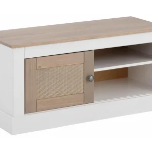 Handla nu Loft24 Lanseria TV-bänk 95 cm Vit/Grå - Möbler