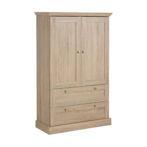 Begränsad tid Loft24 Dareia Garderob 85 cm Brun - Förvaring