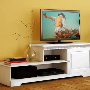 Loft24 Marlies TV-bänk 160x55 cm Vit - Möbler I lager