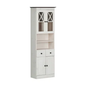 Köp nu Loft24 Aracely skåp 60 cm Vit/Svart - Förvaring
