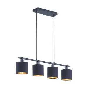 Beställ idag Trio Lighting Tommy Taklampa 4L E14 mattsvart/ guld Matt svart/Guld - Belysning