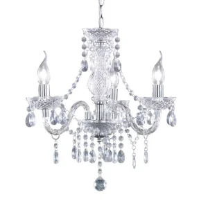 Begränsad tid Trio Lighting Luster Ljuskrona 3L E14 transparent Transparent - Belysning