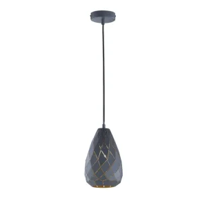 Endast denna vecka Trio Lighting Onyx Taklampa E27 antracit/ guld Antracit/Guld - Belysning