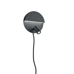 Fynd Trio Lighting Mario LED vägglampa mattsvart Svart - Belysning