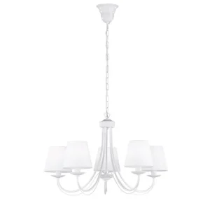 Trio Lighting Cortez Ljuskrona 5L E14 mattvit Vit - Belysning Köp nu