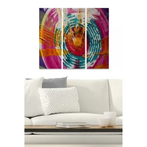 Canvastavla Abstract 3-pack Flerfärgad - Inredning & dekor Fri frakt