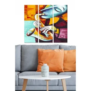 Canvastavla Abstract 3-pack Flerfärgad - Inredning & dekor Begränsat antal