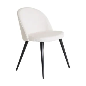 Venture Home Velvet Deluxe Matstol Manchester Svart/Beige - Möbler Endast denna vecka