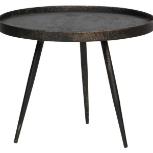 WOOOD Arnould Sidobord 58 cm Runt Guld - Möbler Kundfavorit